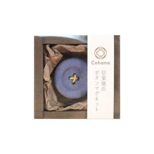 Cohana Magnet-Knopf Shigaraki - blau