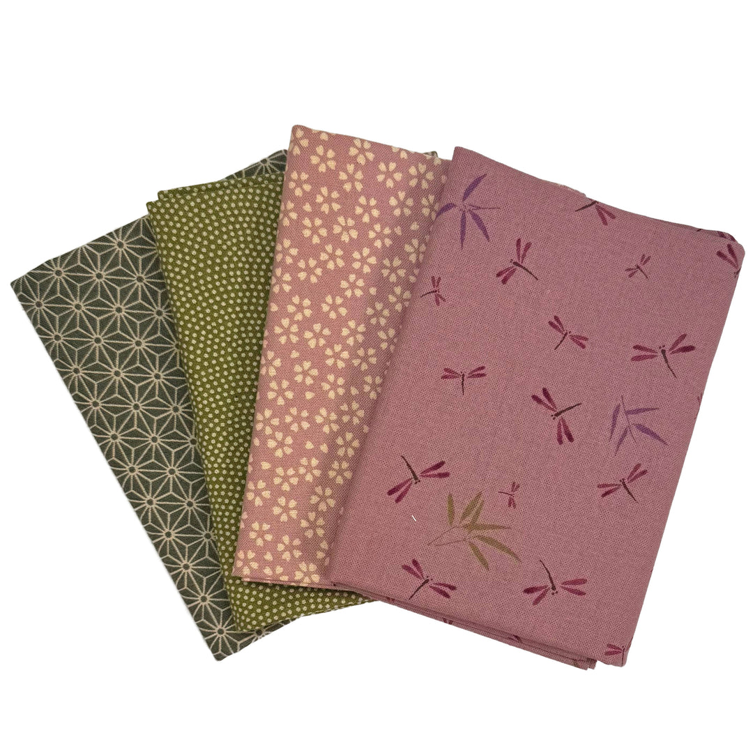 Fat Quarter Stoffpaket - No.1.2 - Rosa & Grün