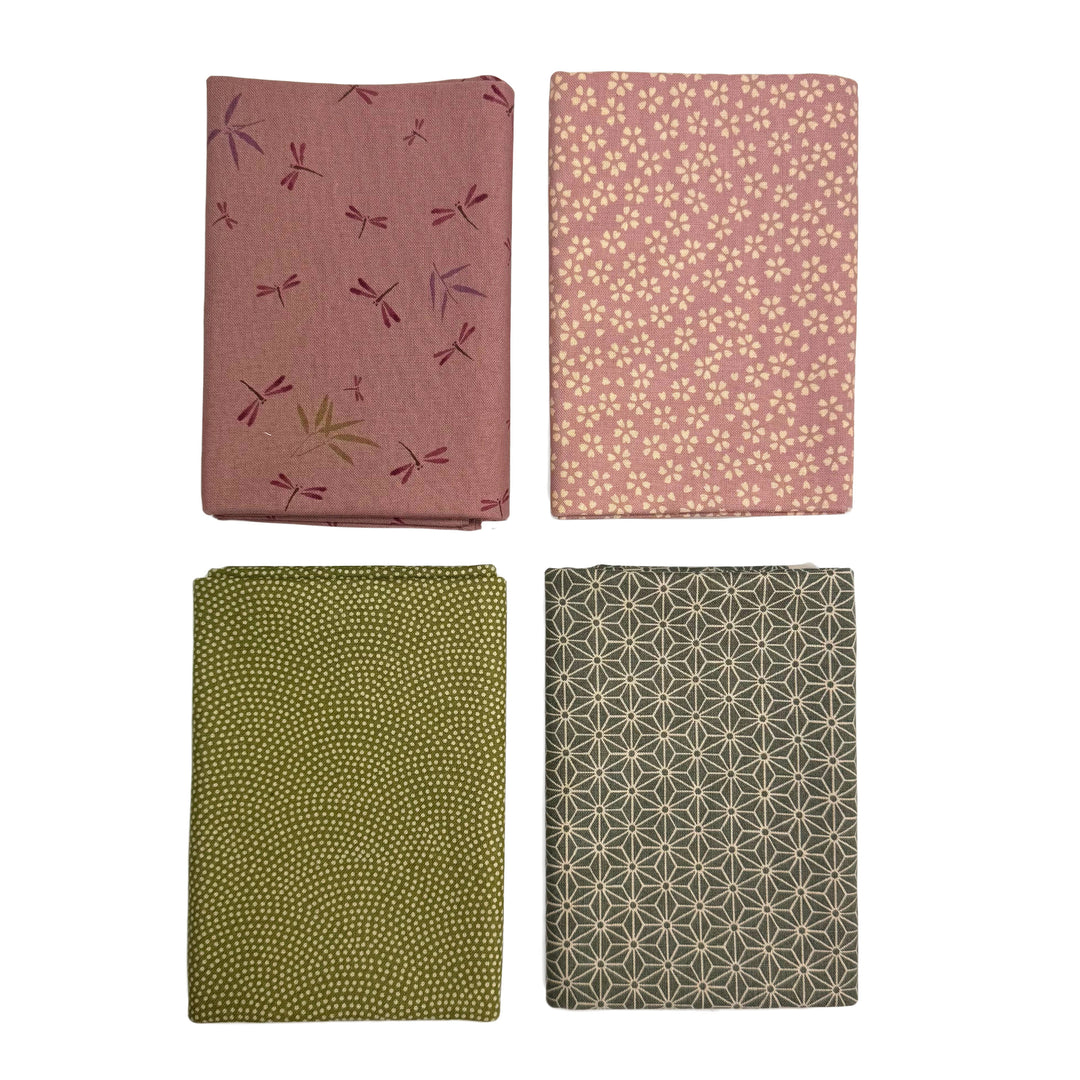 Fat Quarter Stoffpaket - No.1.2 - Rosa & Grün