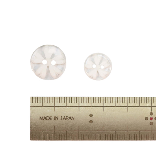 Sakura Knopf - White - 15mm | 11mm