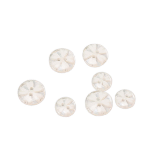 Sakura Knopf - White - 15mm | 11mm