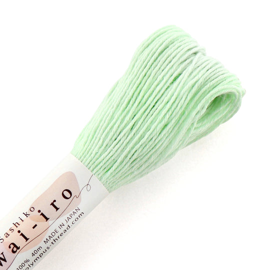 Olympus Sashiko Garn - Awai Iro - A3 Mint Cream