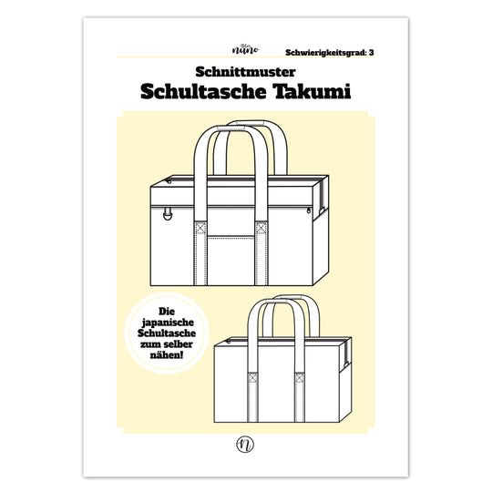 Schnittmuster Schultasche Takumi